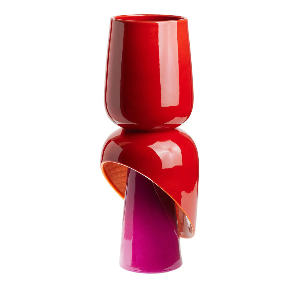 Toulipa Red Ceramic Vase