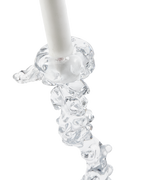 Glass Drip Candle Holder