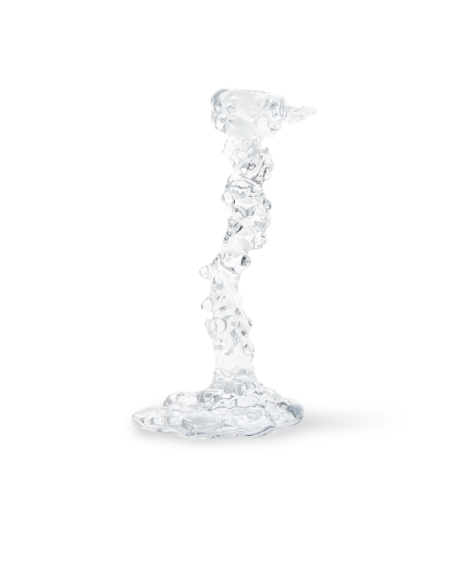 Glass Drip Candle Holder