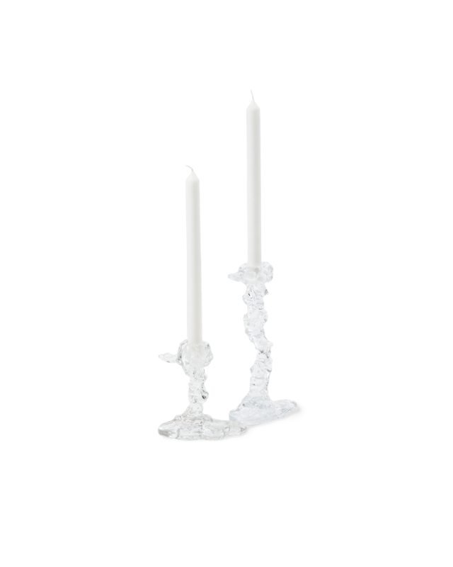 Glass Drip Candle Holder
