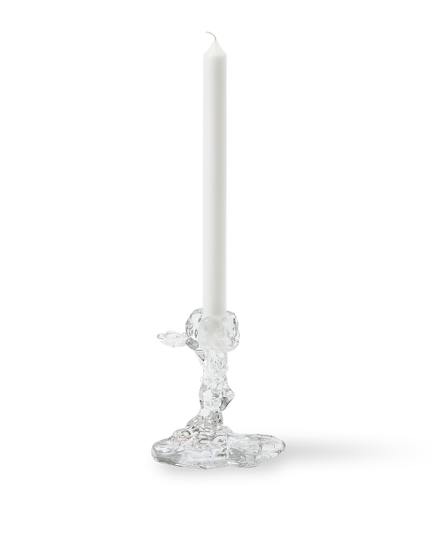 Glass Drip Candle Holder