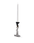 Glass Drip Candle Holder Black