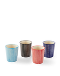 Marine Striped Coffee Cups Set