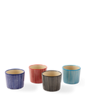 Marine Striped Espresso Cups Set
