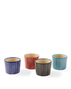 Marine Striped Espresso Cups Set
