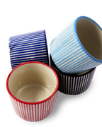 Marine Striped Espresso Cups Set
