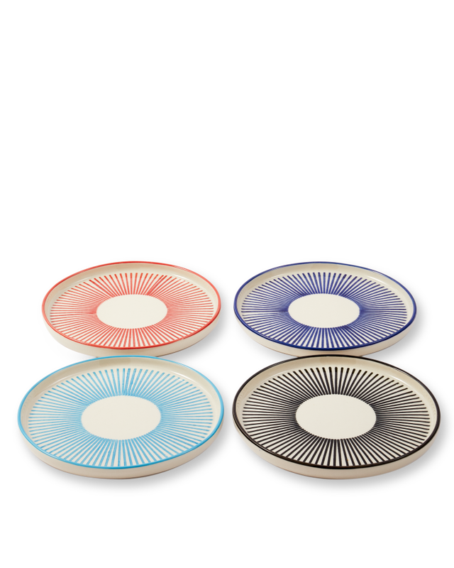 Marine Striped Plates Set