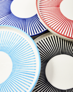Marine Striped Plates Set