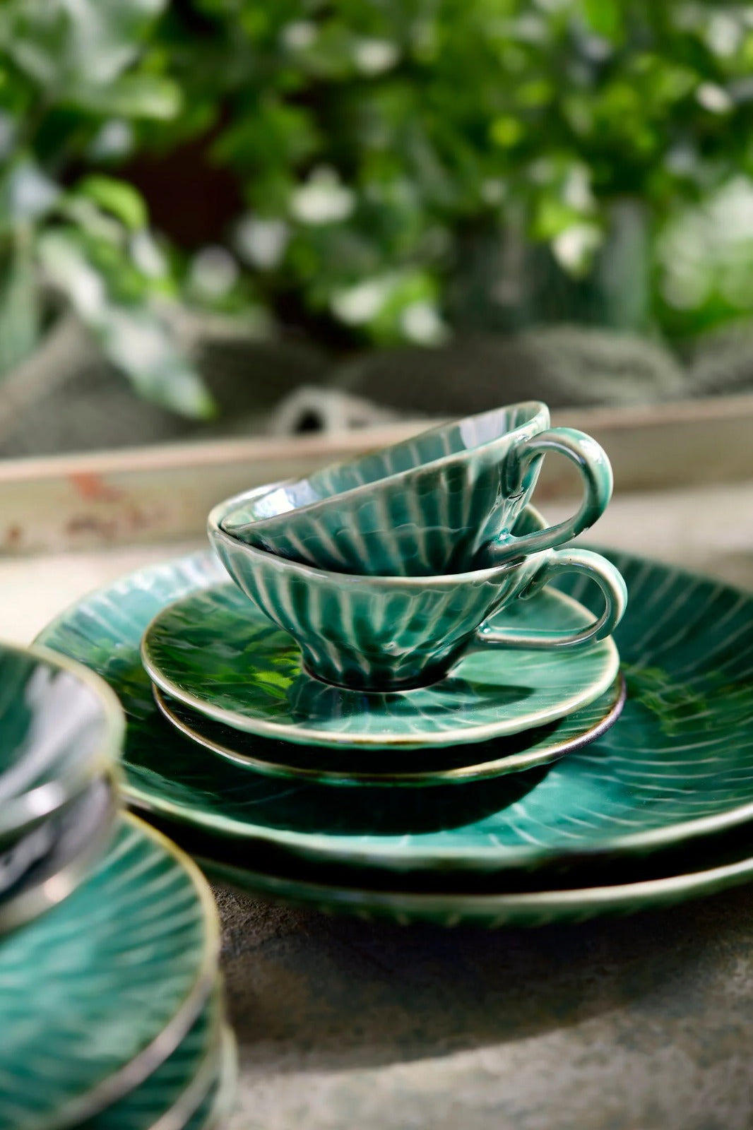 Saucer and Espresso Cup Green Verde