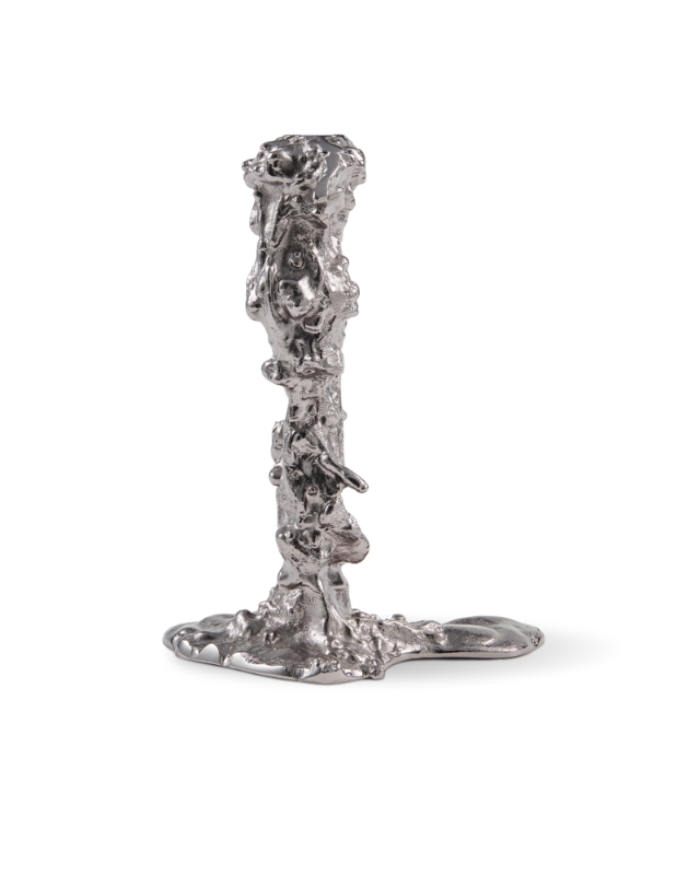 Drip Candle Holder Black Nickel