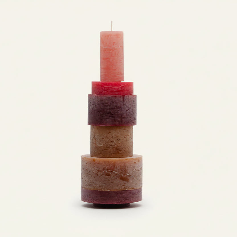 Candle Stack 06 - Burgundy