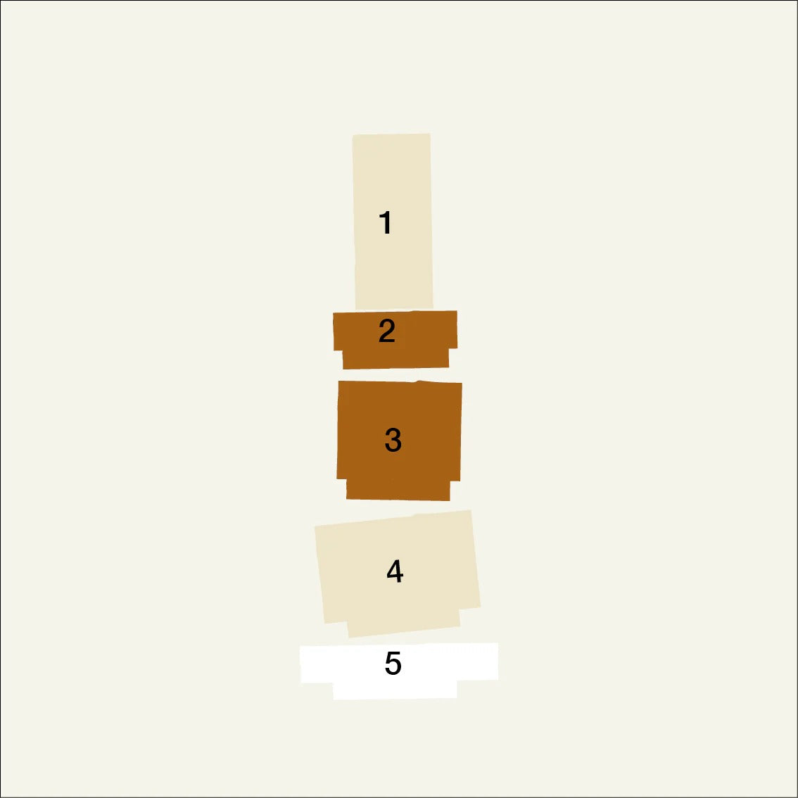 Candle Stack 03 - Beige