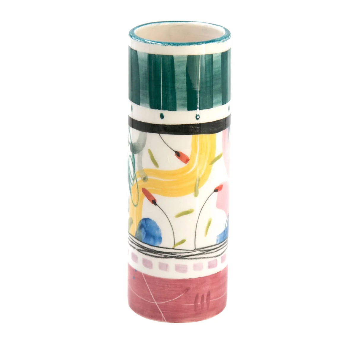 Monolith Cylindrical Ceramic Vase
