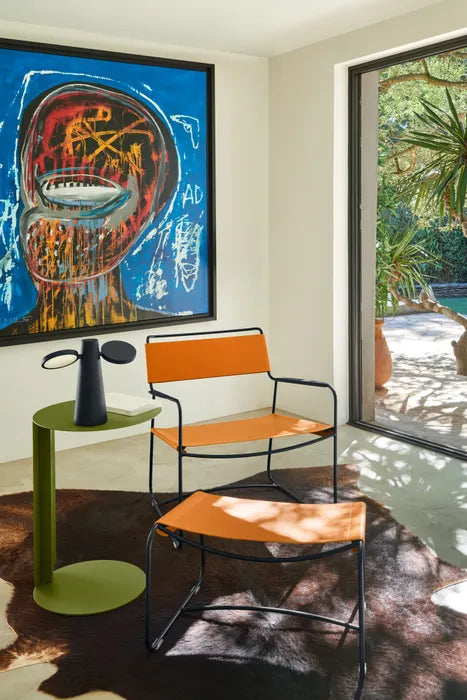 Surprising Leather Low Armchair