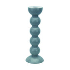 Chambray Blue Bobbin Candlestick