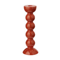 Tall Sage Bobbin Candlestick - 24cm