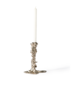 Drip Candle Holder Silver