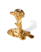Drip Candle Holder Gold
