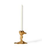 Drip Candle Holder Gold
