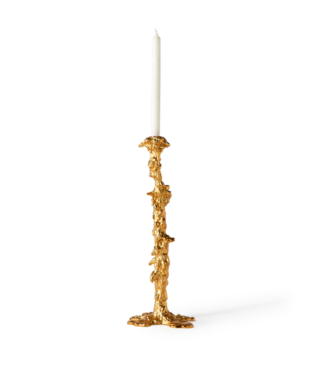 Drip Candle Holder Gold