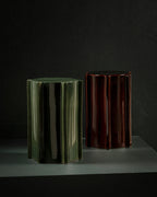 Side Table Dark Brown Geometrical Pawn