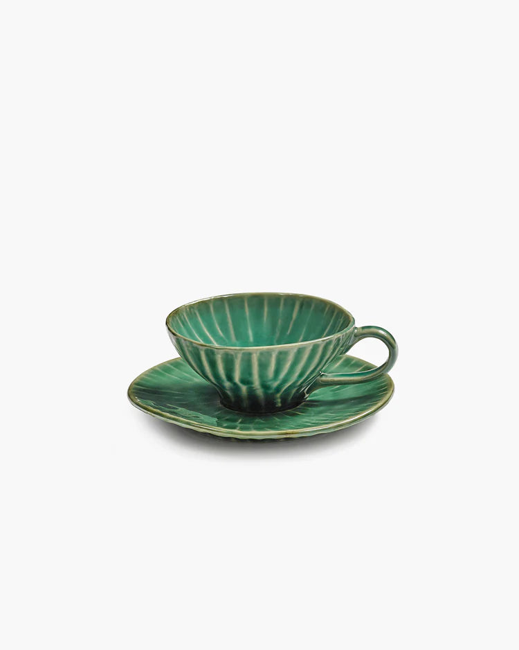 Saucer and Espresso Cup Green Verde