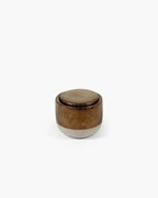 Scented Candle Gold Charred Santal