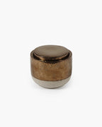 Scented Candle Gold Charred Santal