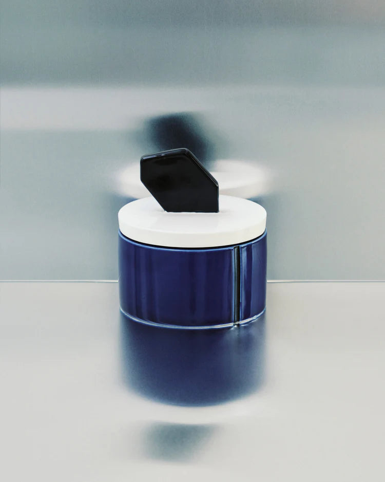 Scented Candle M Blue - Black Candela 01