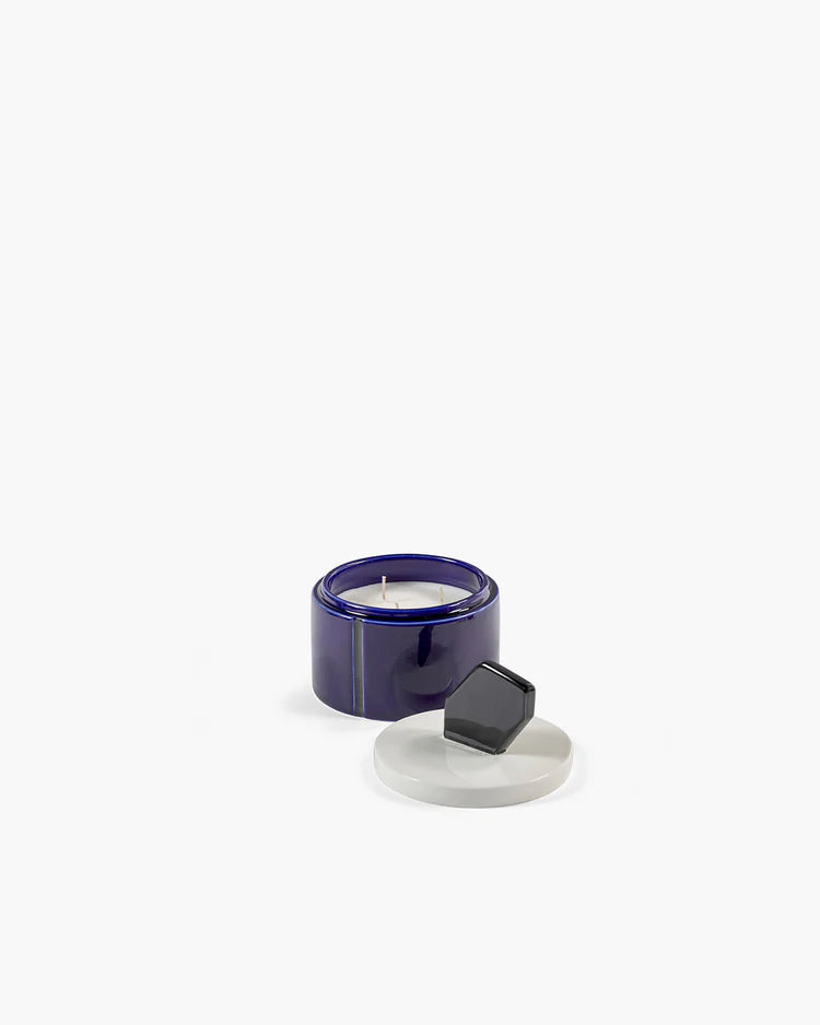Scented Candle M Blue - Black Candela 01