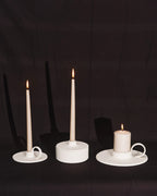 Candle Holder S Beige Mira