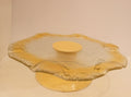 CAKE STAND BASE CERAMIC-YELLOW