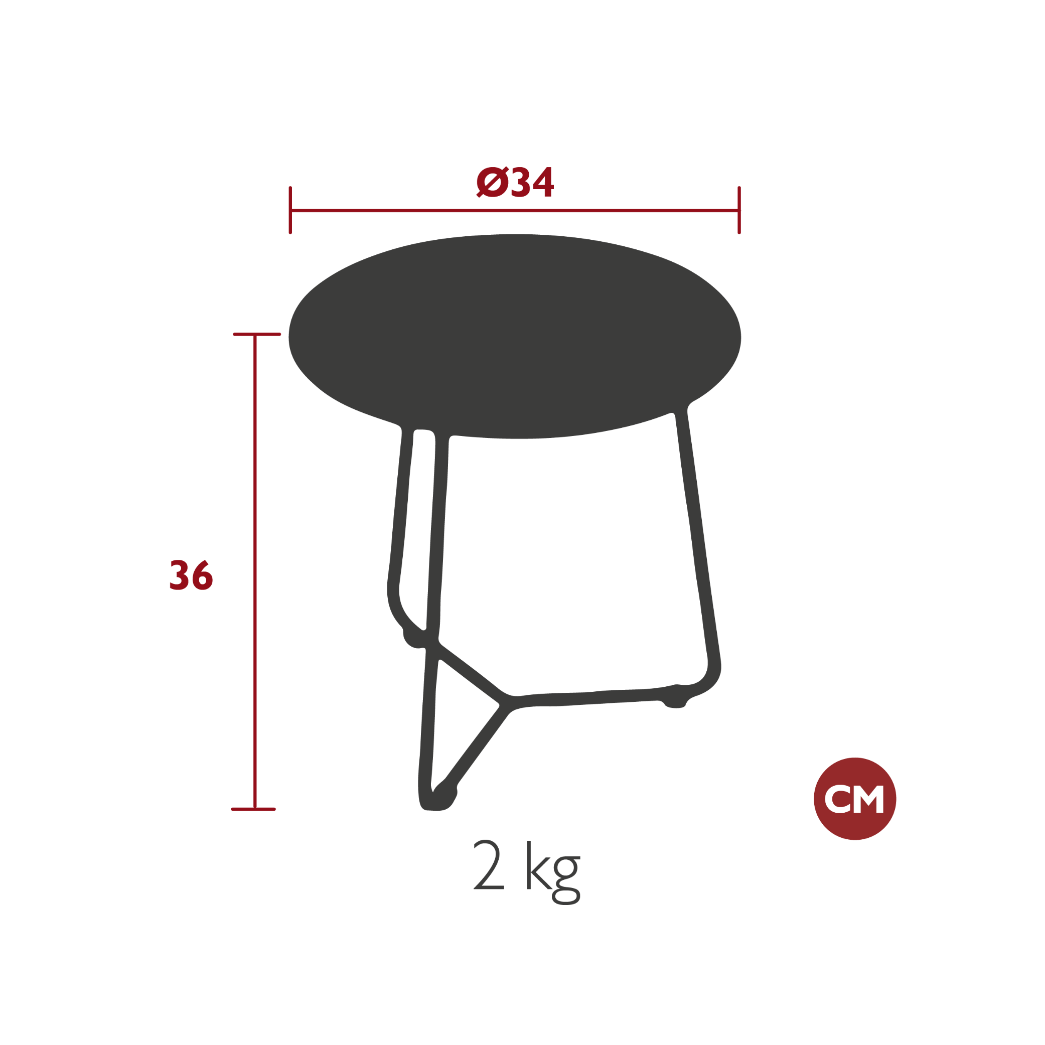 Cocotte Side Table Honey