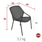 Croisette Low Armchair