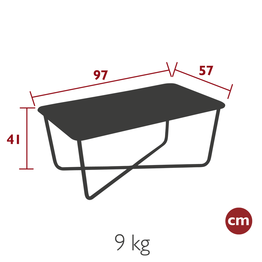 Croisette Low Table Storm Grey