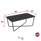 Croisette Low Table Storm Grey