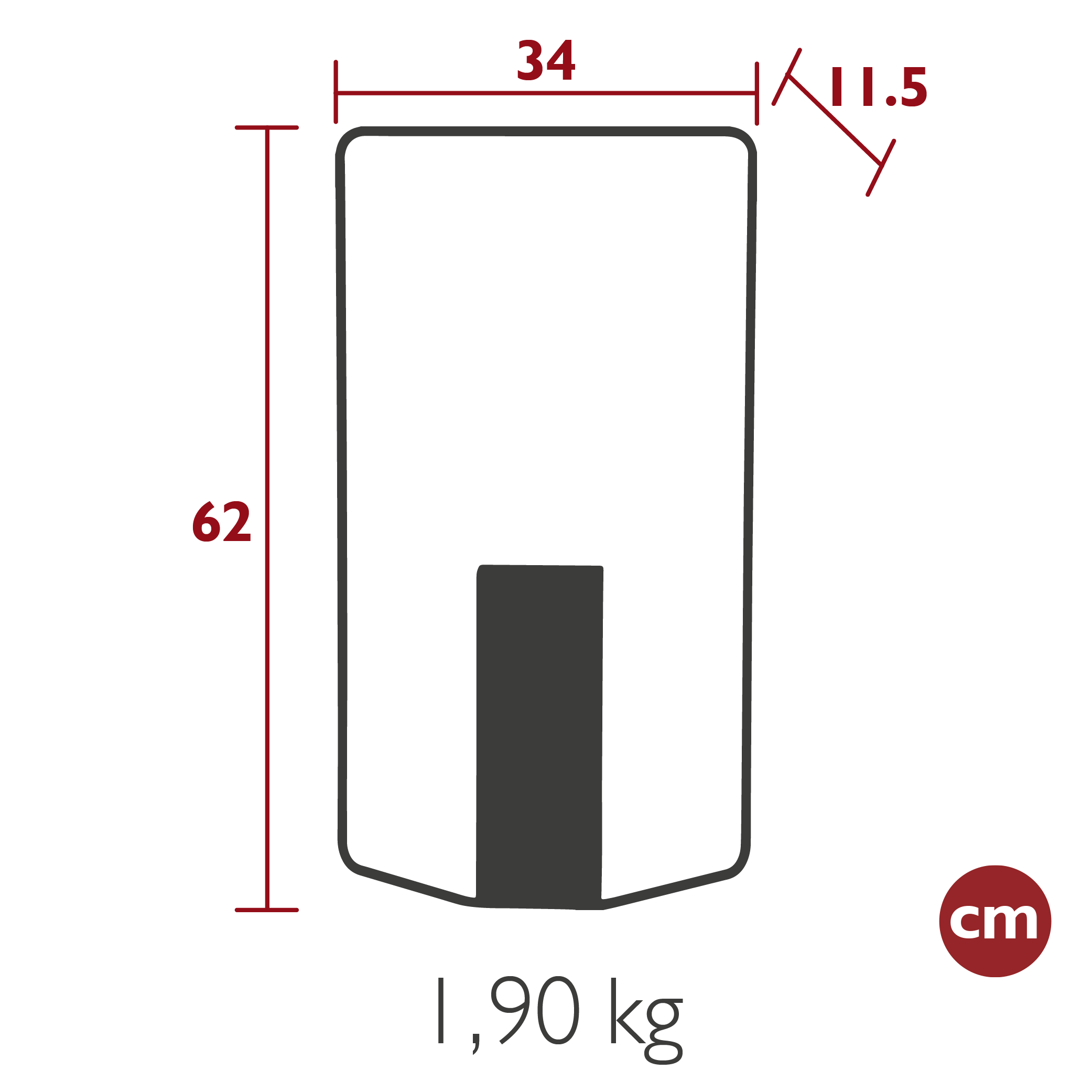 Itac Rectangular Vase