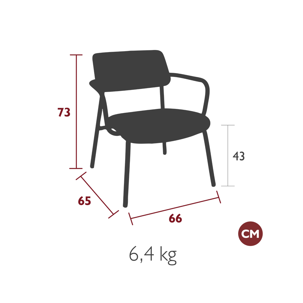 Lounge Armchair Studie Fabric