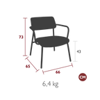 Lounge Armchair Studie Fabric