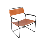 Surprising Leather Low Armchair