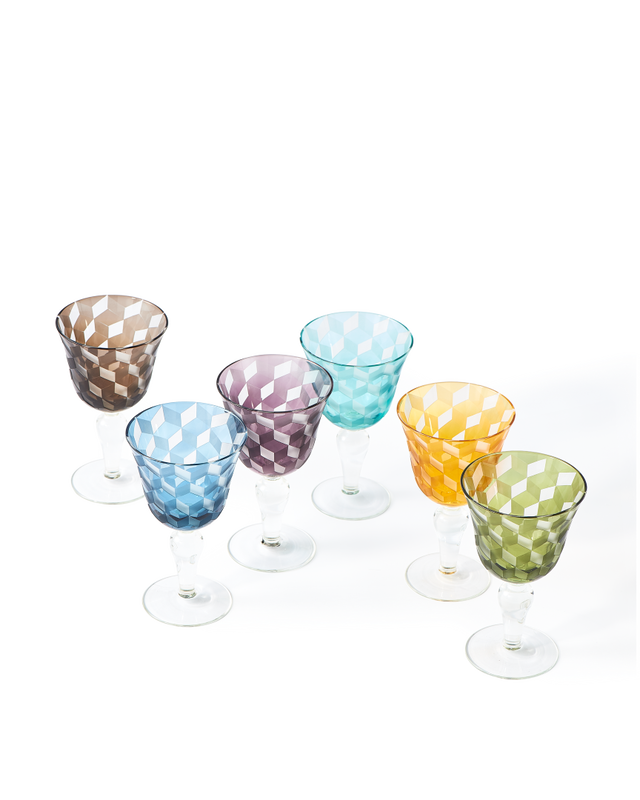 Blocks Wine Glasses Set