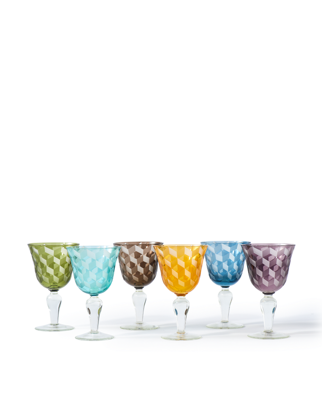 Blocks Wine Glasses Set