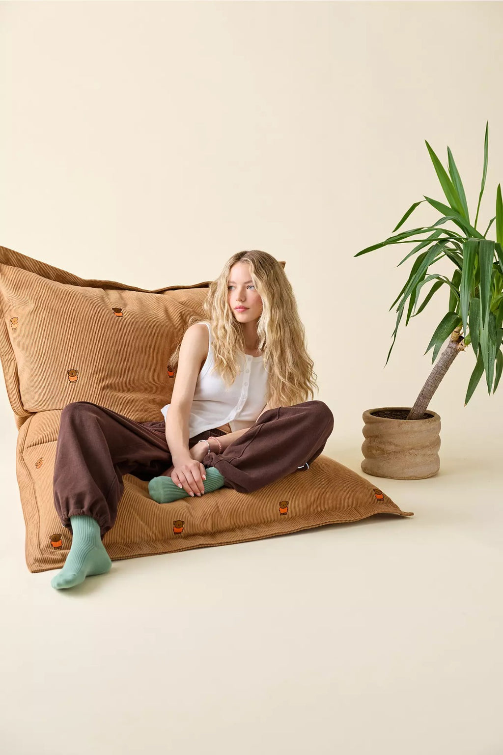 Original Slim Cord x Boris Bean Bag Teddybear