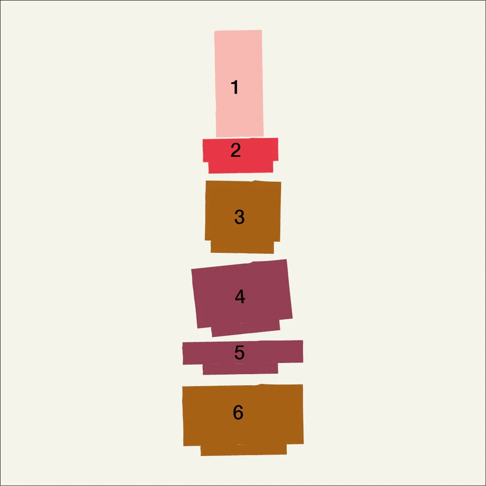 Candle Stack 06 - Burgundy
