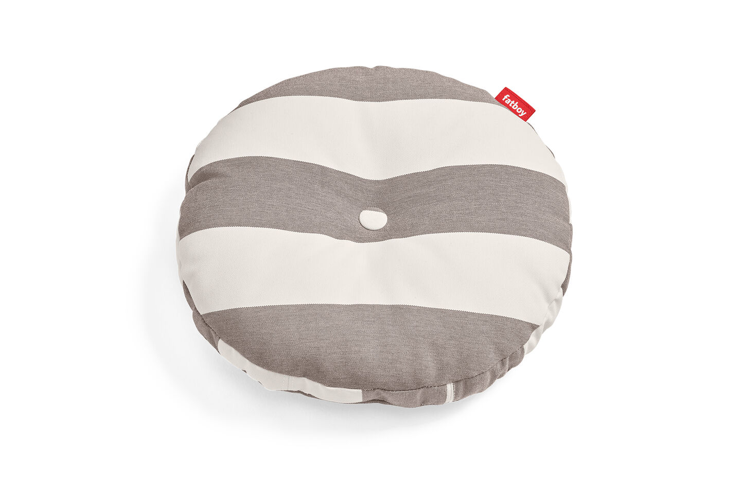 Circle Pillow - stripe cacao
