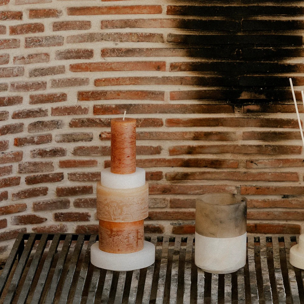 Candle Stack 03 - Beige