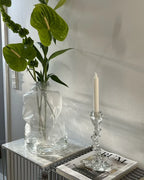 Glass Drip Candle Holder