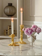 Drip Candle Holder Gold