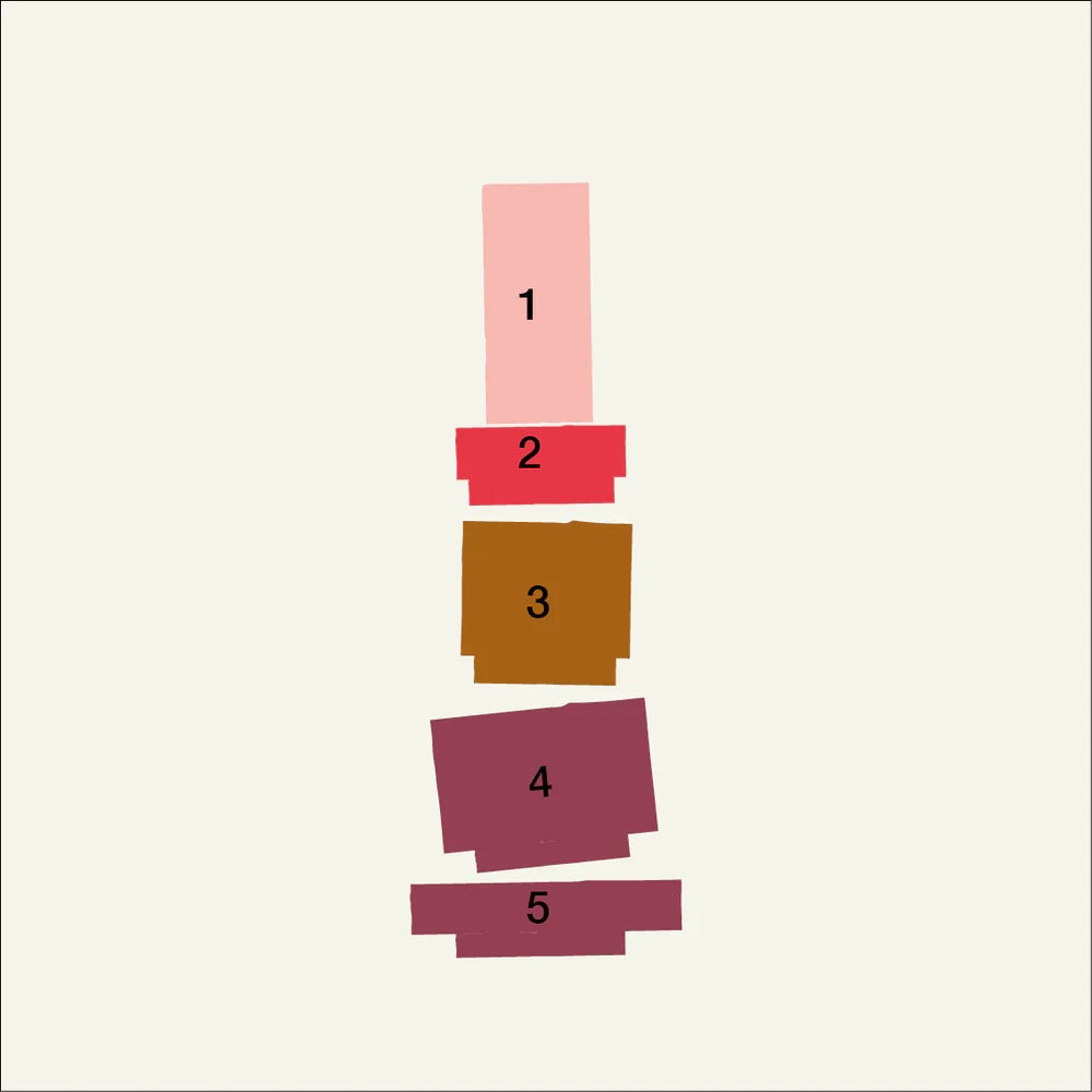 Candle Stack 03 - Burgundy
