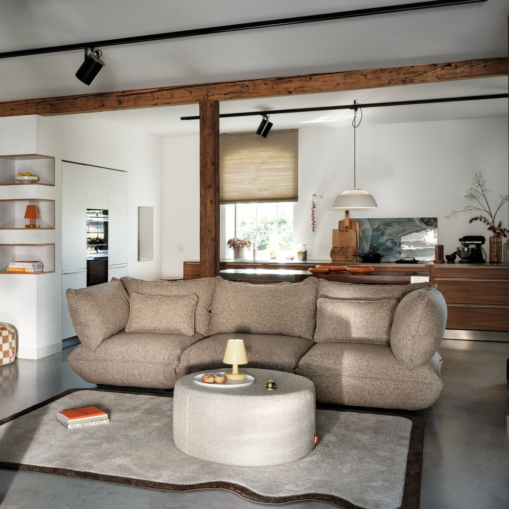 Sumo Corner Sofa Boucle Light Brown Melange